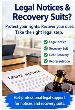 Legal Notice for Money Recovery — VakeelSathi legal service