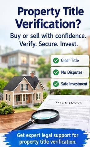 Property Title Verification — VakeelSathi legal service